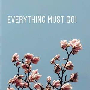 Everything must go! HUGE CLOSET SALE!